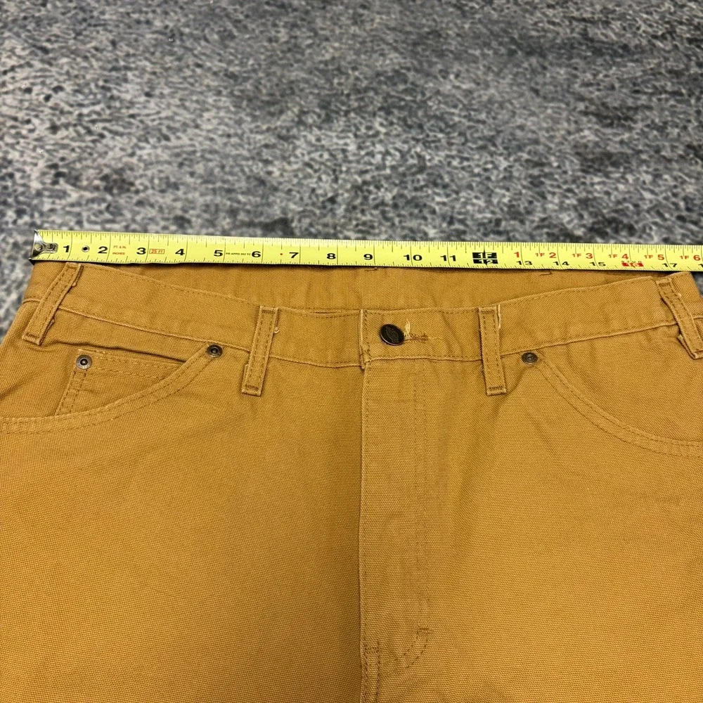 Dickies Carpenter Pants Mens 34x30 Tan Canvas Utility Workwear